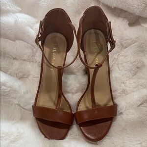 Liliana Tan Strappy Heels
